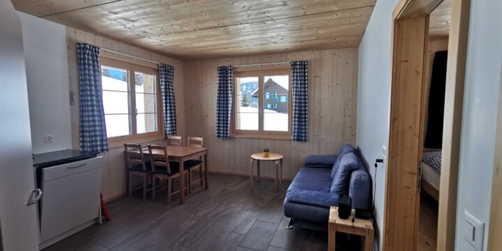 Innenbereich Küche/Esszimmer mit Sofa
