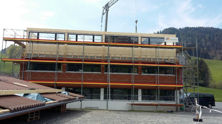 Bauzeit neues Geschoss
