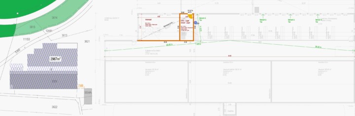 Brandschutzplan für Neubau Heulager/Schafstall